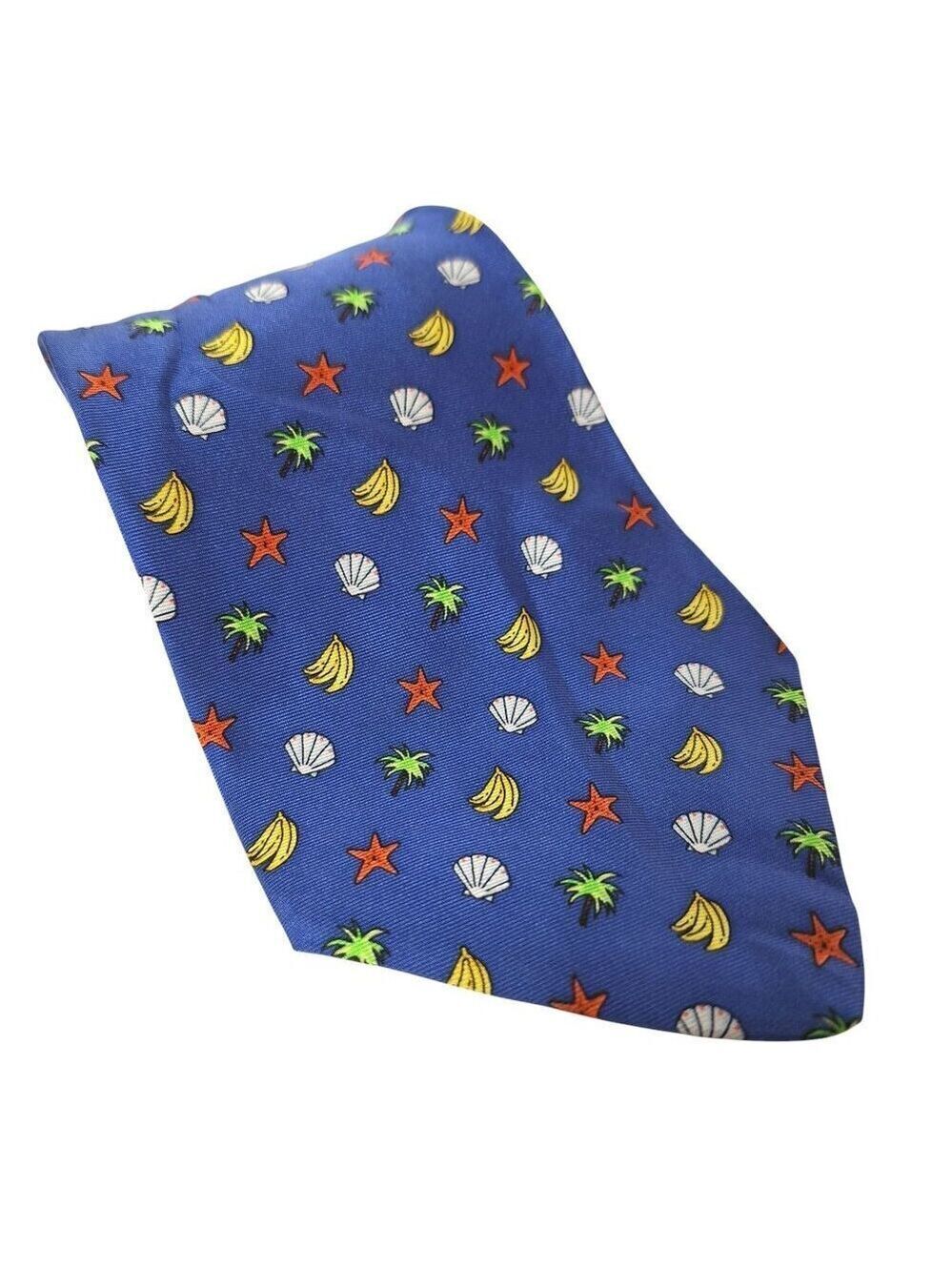 Old Navy Silk Tropical Banana Palm Tree Necktie